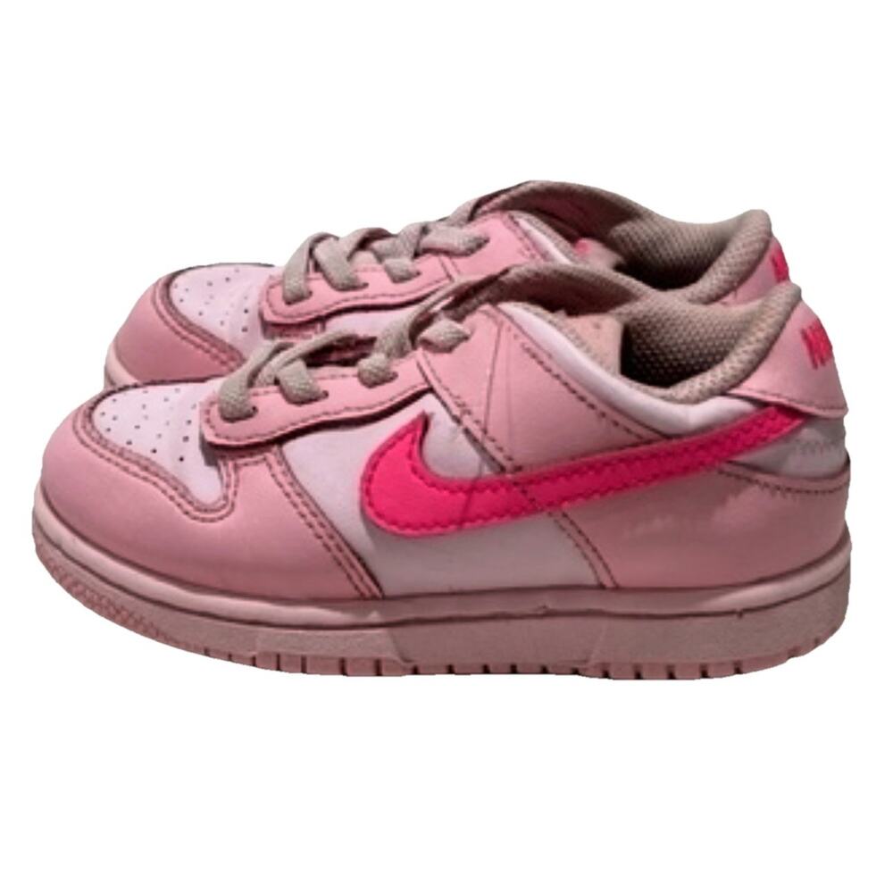 Nike Dunk Low Toddler Sneaker Size 9C Med Soft Pink/ Pink Foam